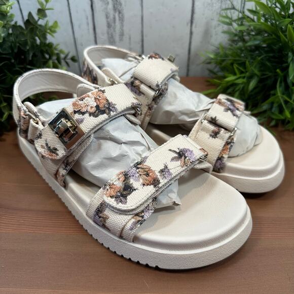 NWOT Steve Madden Women's Mona Floral Sandals Size 8 - Picture 4 of 9